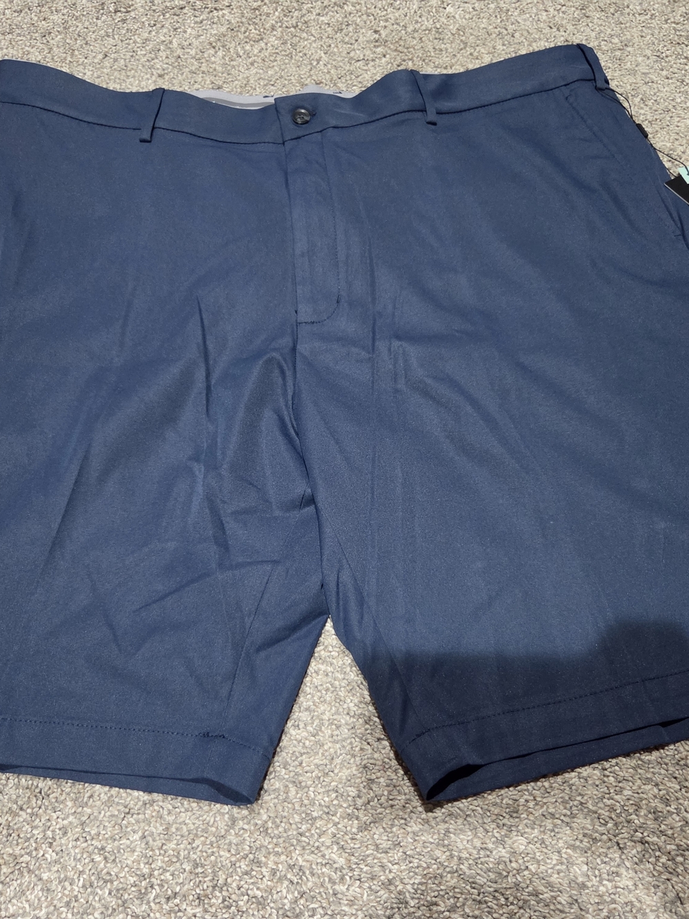 Walter Hagen Men's Flat Front Navy Performance Shorts Size 44 New